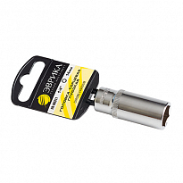 Головка торцевая глубокая 6мм 1/4"DR 6-гранная (держатель) ЭВРИКА 1/200